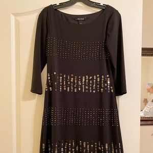 WHBM sparkly black dress